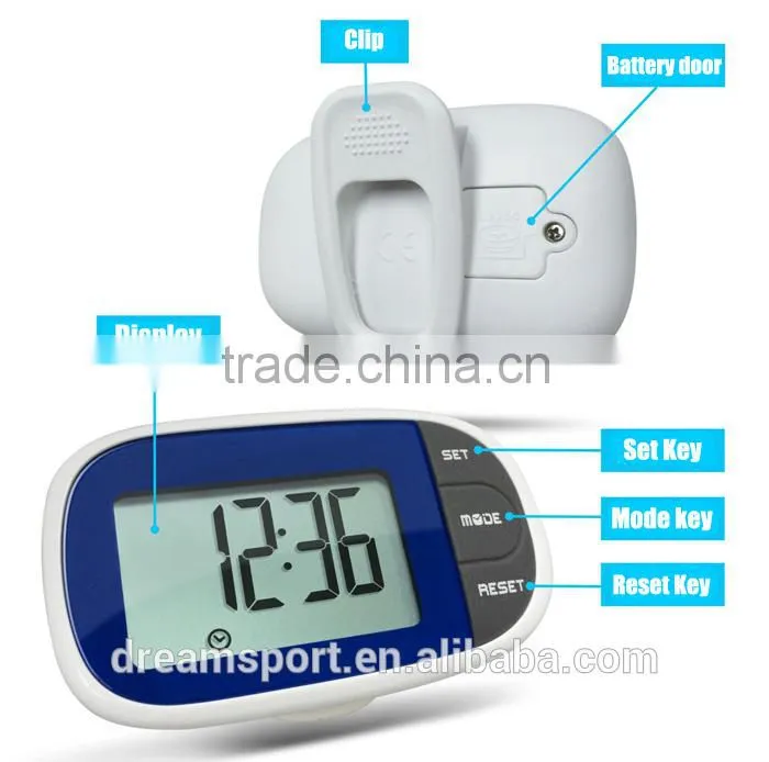 OEM Digital manual use pedometerr with step counter