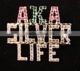 good rhinestone AKA pearl basileils custom lapel pin brooch jewelry