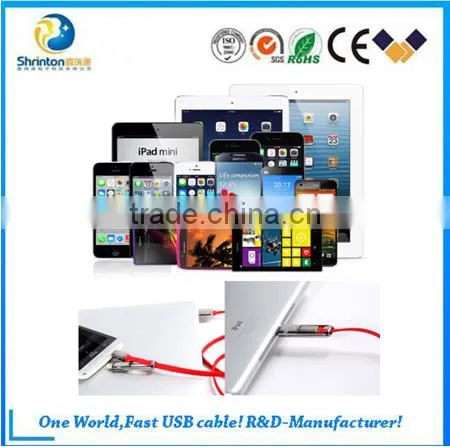 trending hot products Remax kingkong 2 in 1 usb cable for iphone and samsung mobile