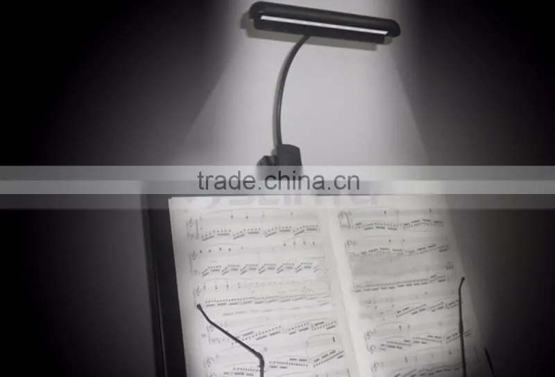 63LM 9 LED Clip On Black Flexible Gooseneck Orchestra Music Stand Lamp