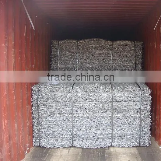 Hot dipped galvanized gabion mattresses