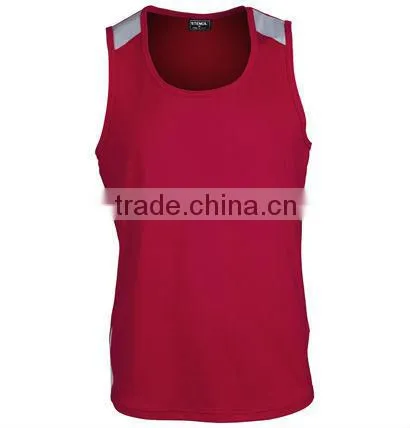 custom made high quality fitness singlets for wholesale vest