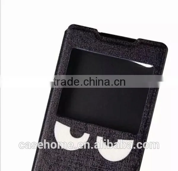 Painted PU Leather Case Cover For Sony Xperia Z5 Compact Premium