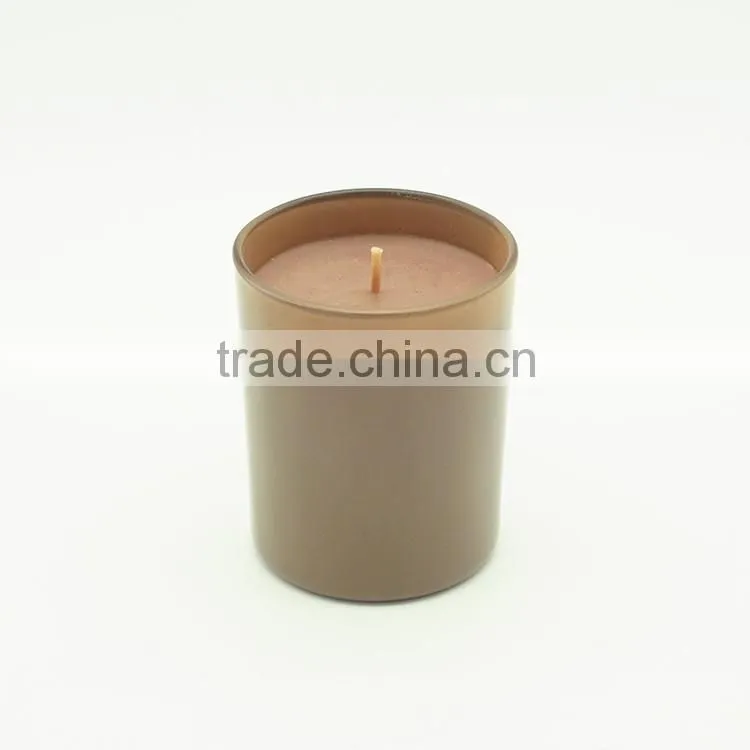 Multi-colored Luxury scented candle in glass jar