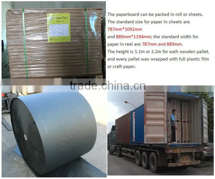 1200gsm Stationery grey board paper