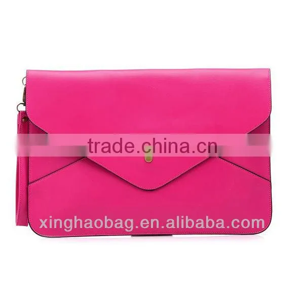 Envelope bag leather tote bag handbag 2014 from factory