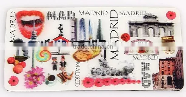 Hot Sale 3D Lenticular Printing Tourist Souvenir Fridge magnet
