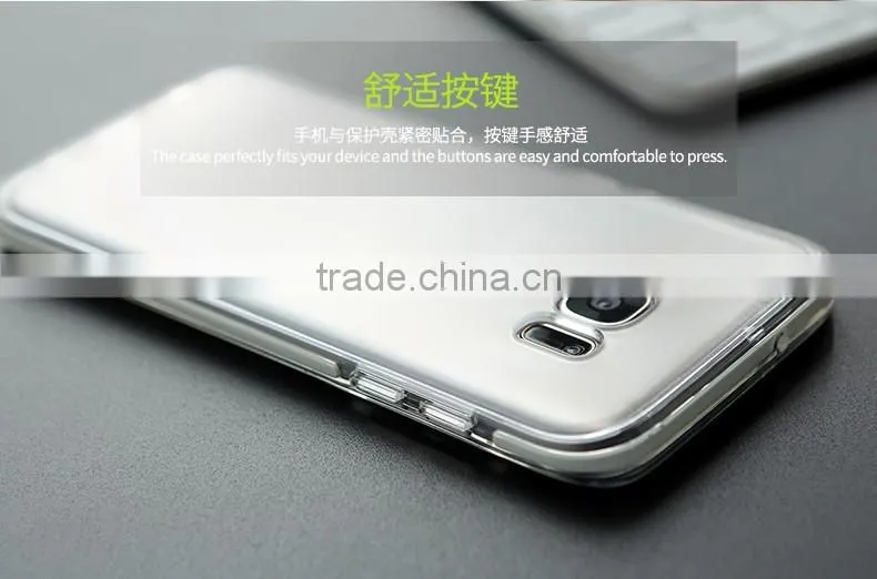 ROCK Guard Series soft TPU case for S7 edge clear shockproof TPE full back cover for S7 edge