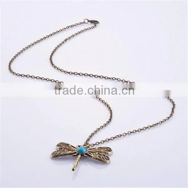 sweater chain Clothing Accessories vintage dragonfly pendant necklace