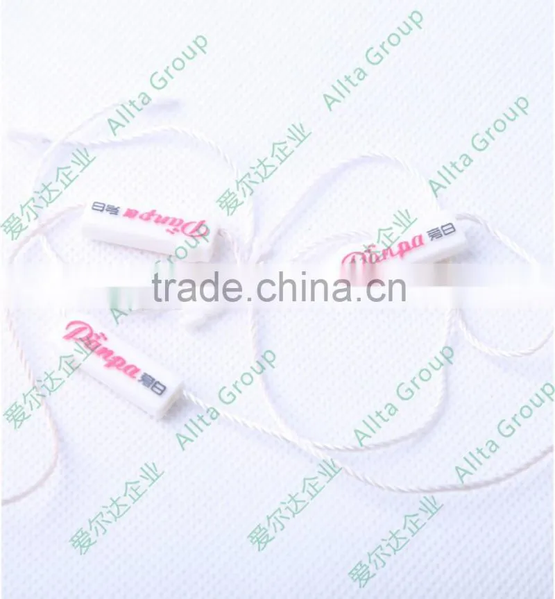 Direct Factory custom plastic string seal tag for garment hang tags