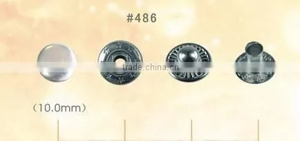 Wholesale high-quality brass Custom made metal logo buttons jacket snap buttons