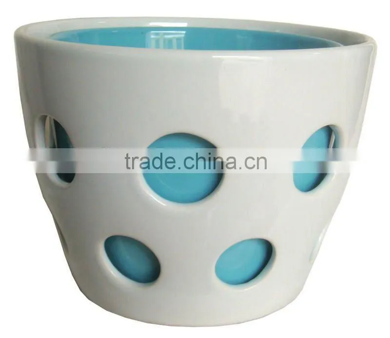 multi color dolomite best sell pot for home decorative