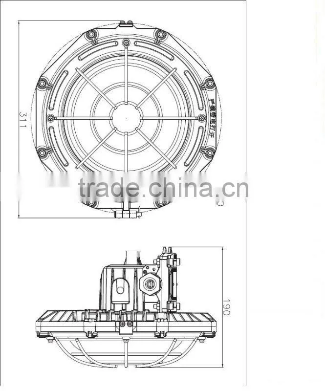 new!! strong quality and shockproof 60w 4900lm marine explosion proof flood light for extreme locations