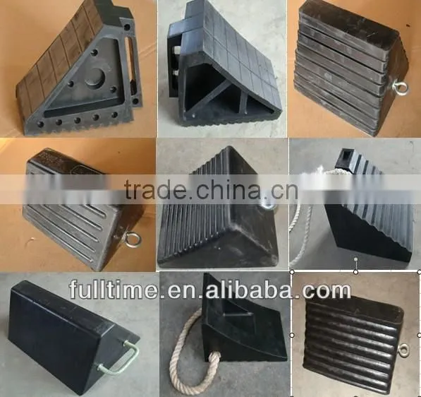 rubber wheel wedge for parking