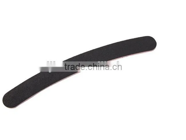 10 Pcs Nail File Buffing Buffer Curve Grit Sanding Sandpaper Black