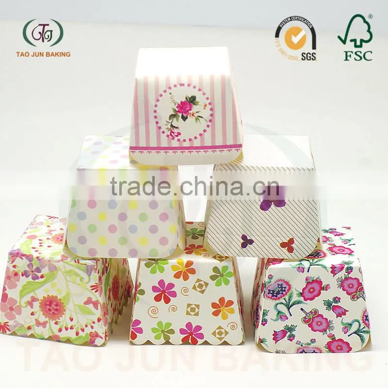 disposable square cupcake liners cups paper baking cups for cakes