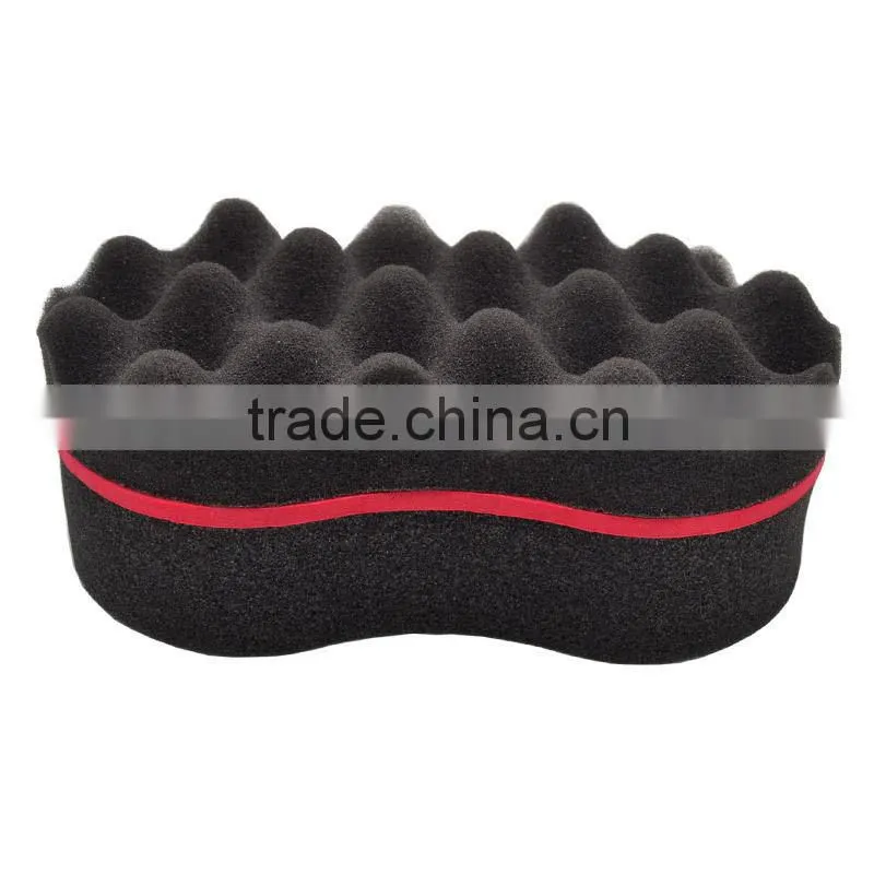 Lot of 4 Pcs Barber Hair Brush Sponge for Dreads Afro Locs Twist Curls Coil