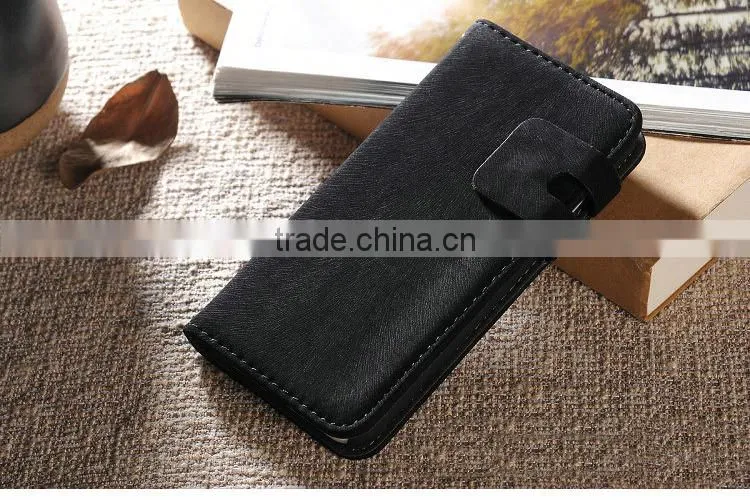 Soft feel classic squirrel grain flip leather cover case for xiaomi 5