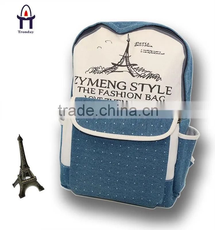 Canvas sports backpack manufacturer, wholesale school bags