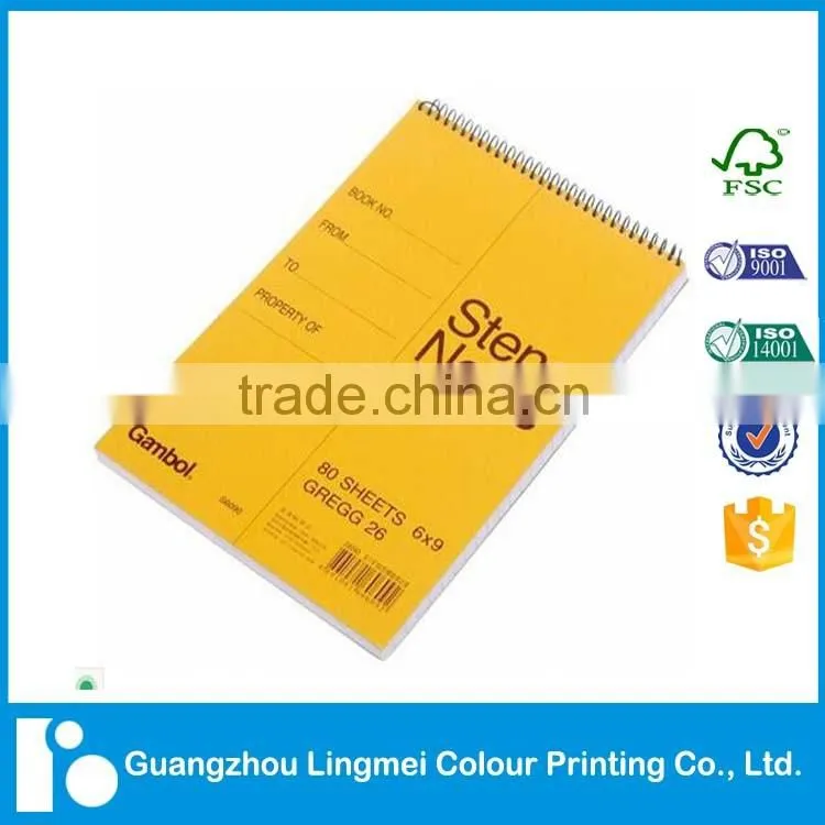 Overseas bulk notebook spiral binding hardcover book printing