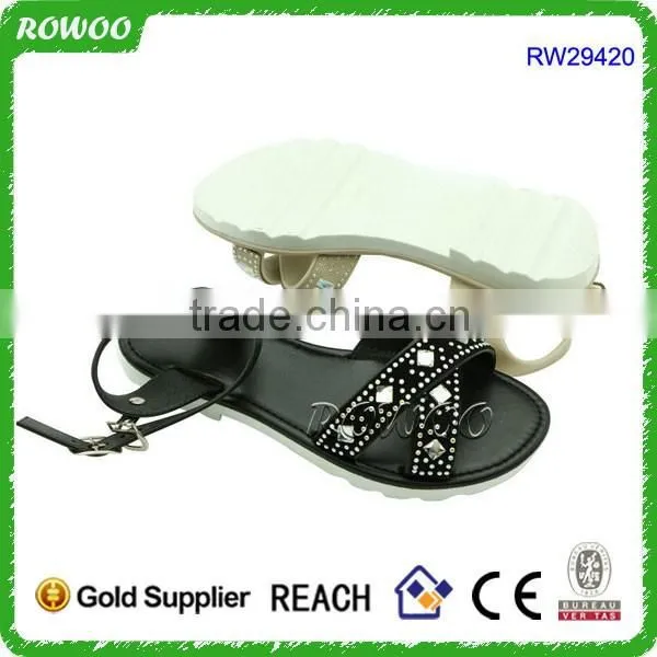 2016 Lovely New Designs Flat Sandals China Wholesale Sandals For Lady