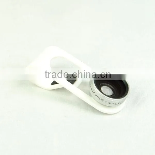 0.65 Wide + Macro Lens With Clip Clamp For iPhone Samsung Cell Phone Camera Lens