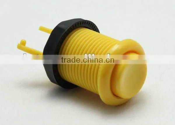 28mm green plastic arcade game machine push button switch electric pushbutton switch single control