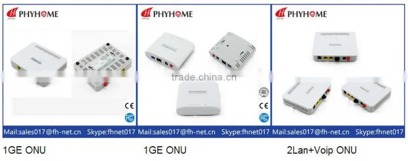 GPON 1GE ONT ONU Compatible with Huawei ZTE OLT