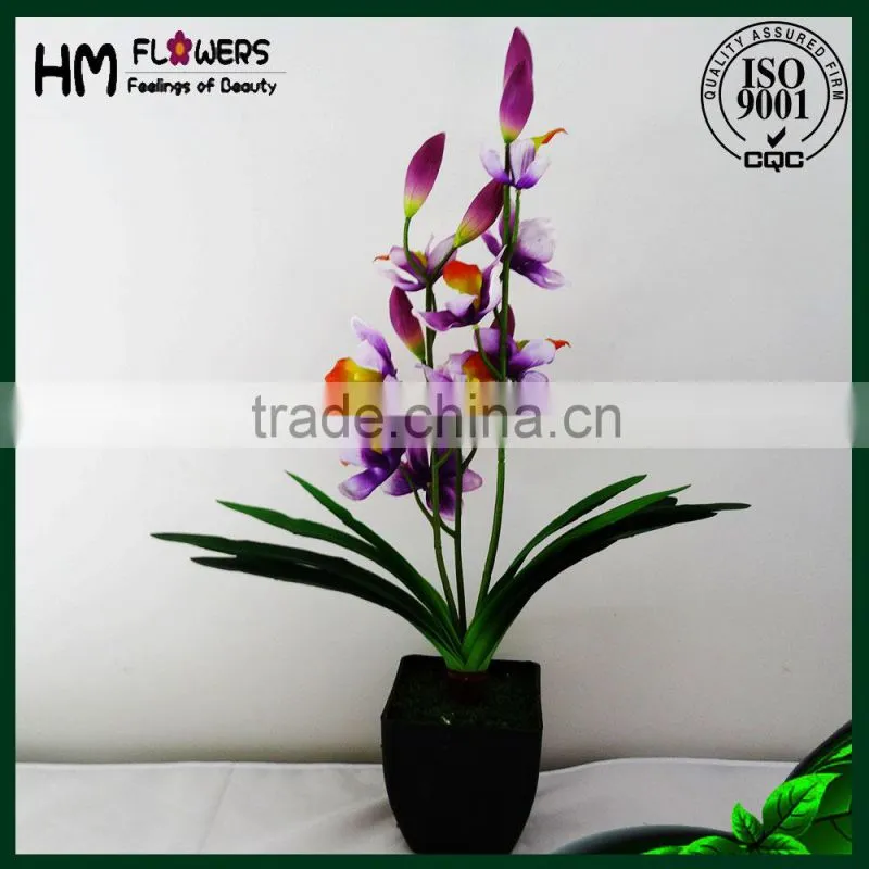 orchids flower high quality artificial pot