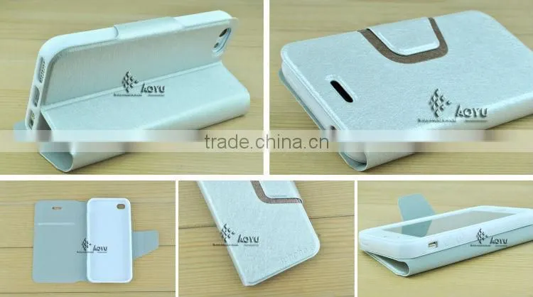 new arrive cheap many colors for iphone 5 leather case