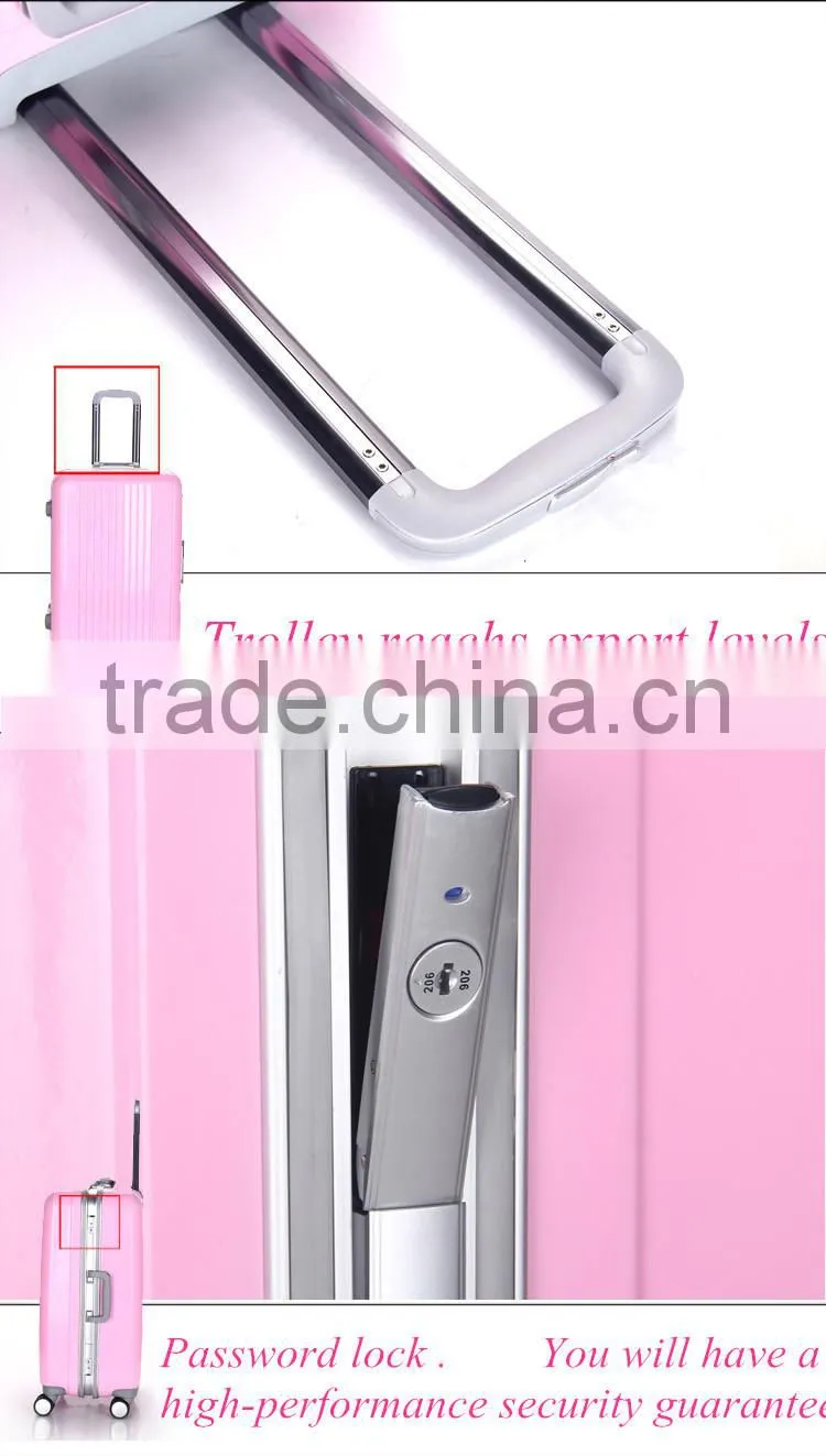Colorful PC travel trolley hard shell luggage
