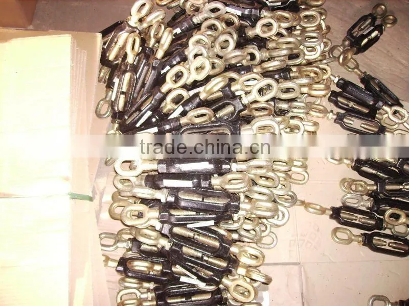 DIN1480 Open Body Forged Turnbuckle With Hook And Eye Rigging Hardware