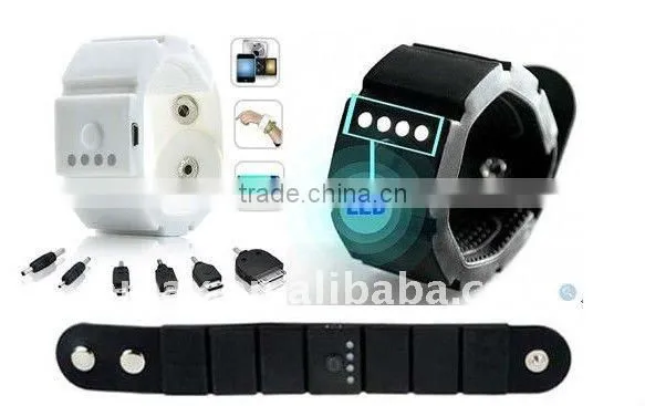 2014 New Mobile charger Wrist Power Bank for iphone smartphone 1500mAh