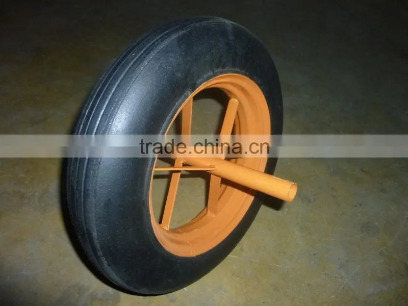 Solid rubber wheel