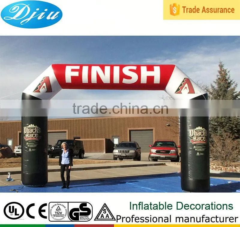 DJ-GM-03 black finish inflatable arch supply advertising promotion cartoon