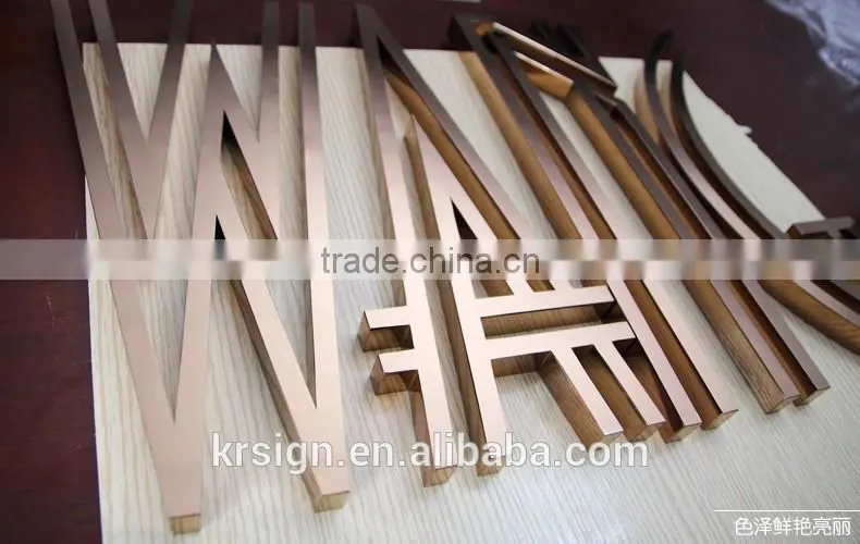 custom 3d letter outdoor sign for display at manufacture price