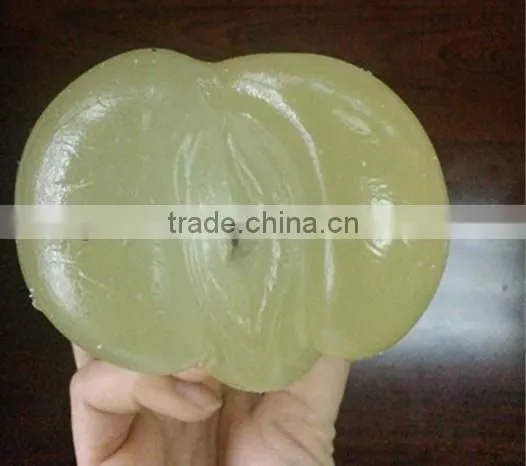 Soft light clear yellow artificial vagina women's fake clitoris G-spot sexy pussy toys for male