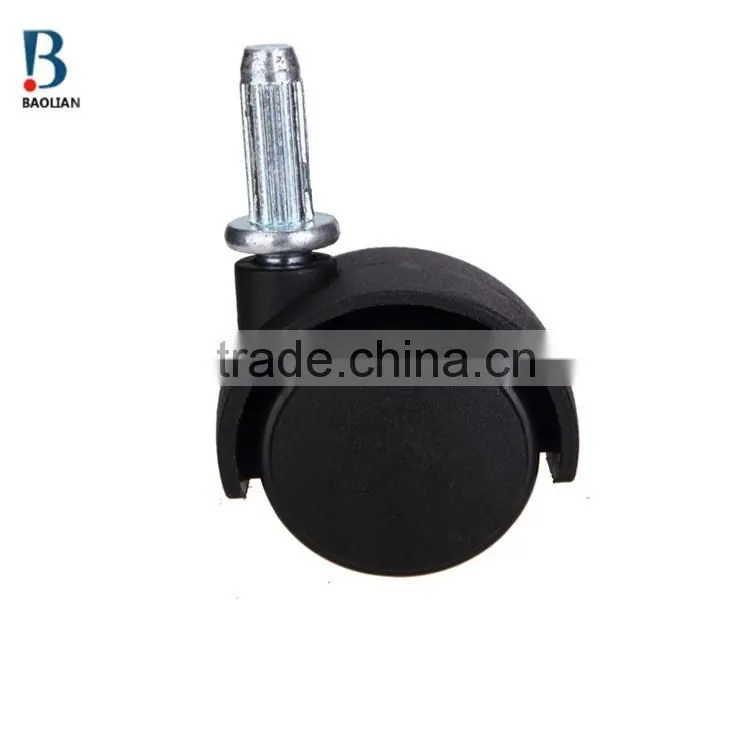 ISO certificated china 1.5" removable double plastic small caster wheels for cleaner