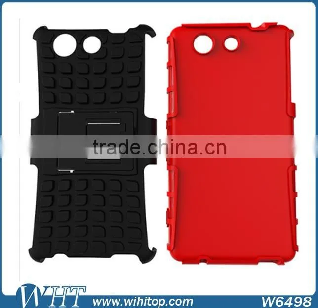 TPU+PC Hard Case for Xperia Z4, High Quality 2 in 1 Hybrid Cell Phone Case for Xperia Z4 Compact