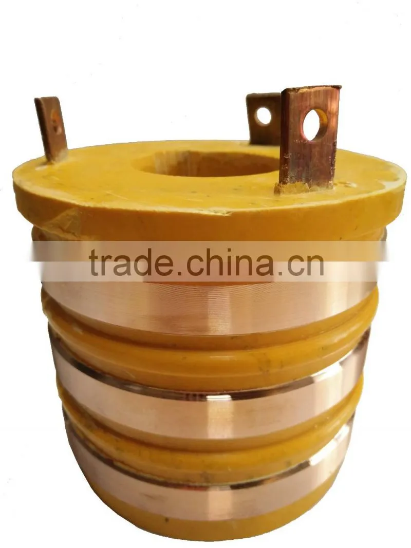 YZR Series slip ring for amusements equipments 50A Aluminum brush holder