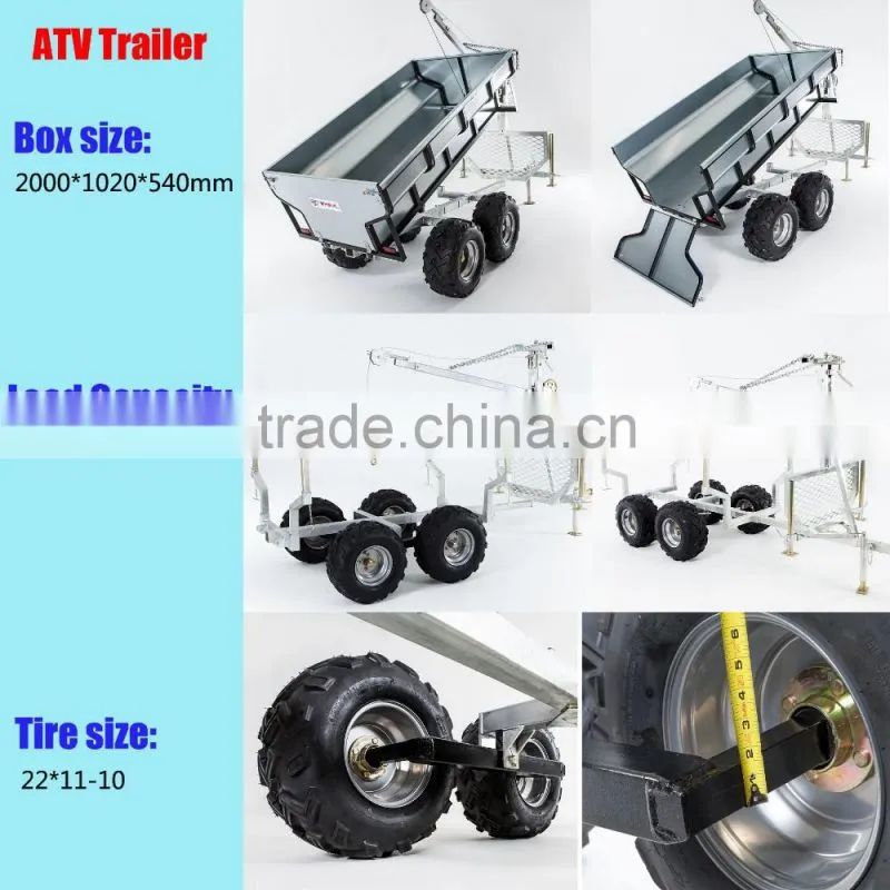 ATV towable dump trailer