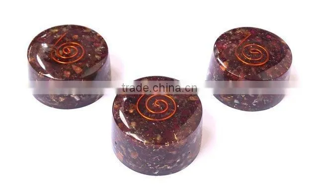 Garnet Orgonite Tower Buster : Energetic Space Protectors