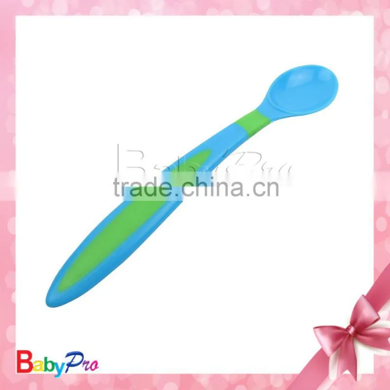 high quality alibaba China baby item different color to choose design for baby plastic spoon pp children spoon set