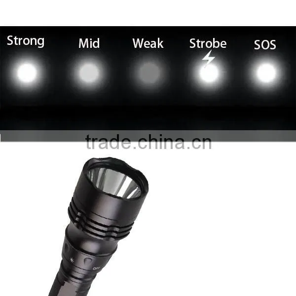 XM-L T6 U2 LED 1800Lm 5 Modes Waterproof Scuba Diving Flashlight Underwater Waterproof Submarine Light Lamp Flashlight Torch
