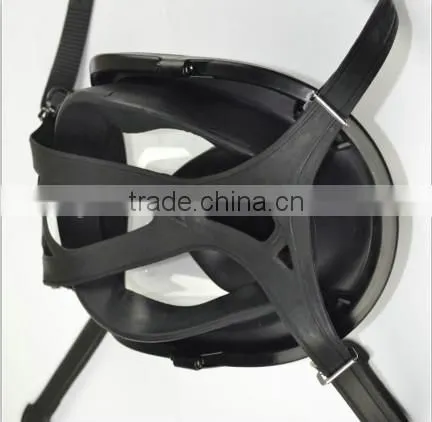 Deltaplus silicone full mask with four-points strap wide screen full mask