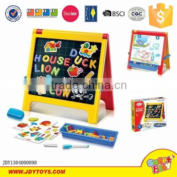 Children educational plastic color magnetic writing board for kids