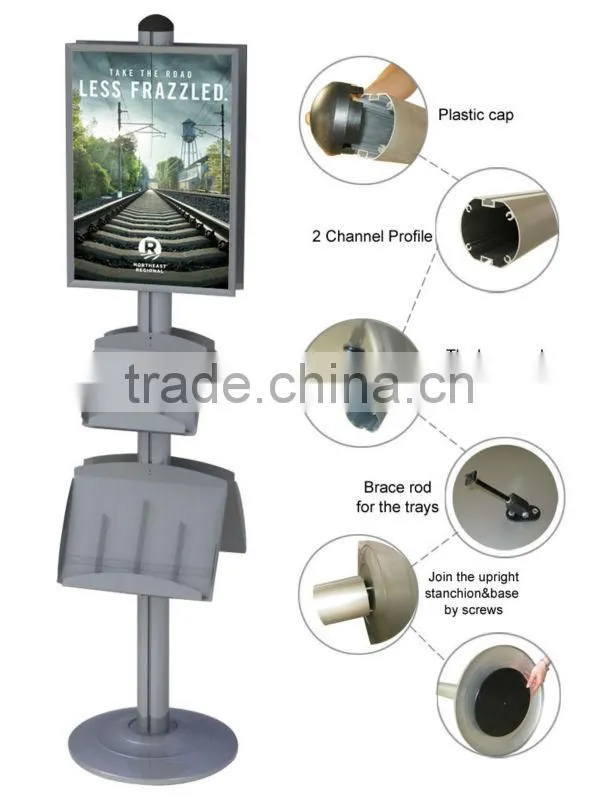 Multifunction literature holder stands