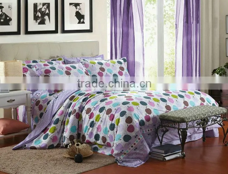 Girl crib bedding sets cotton sheet sets bedroom sets dye quilt