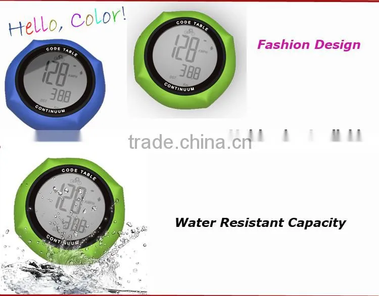 Waterproof LCD Display Electric Wireless Cycle Speedometer Sensor with Backlight