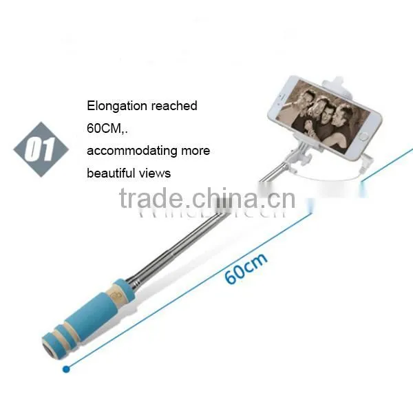 High quality extendable monopod smartphone selfie stick